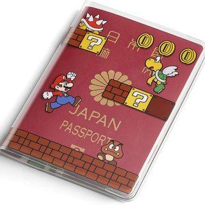 Super Mario Travel Passport Cover Stage Nintendo Holder Case